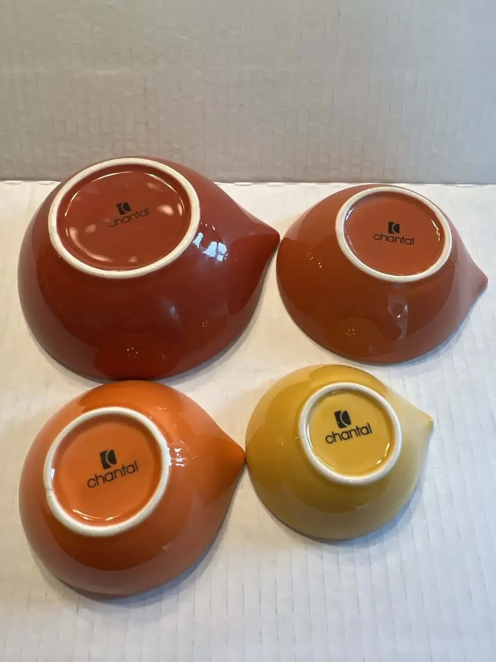Chantal Ceramic Nesting Measuring Bowls Set 4-Piece
